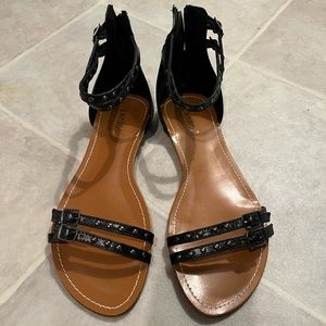 Strappy black sandals | women’s 8